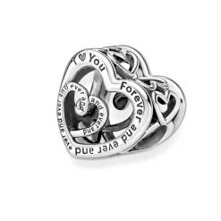 PANDORA - Charm Cuori Infiniti