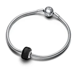 Pandora - Charm Mini Vetro di Murano Nero