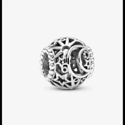 Pandora - Charm Openwork Sole, Stelle e Luna