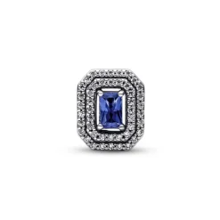 Pandora - Charm Pavè e Pietra Blu