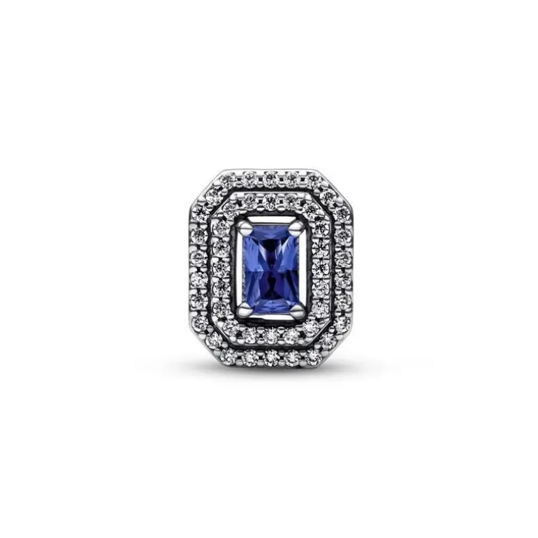 Pandora - Charm Pavè e Pietra Blu