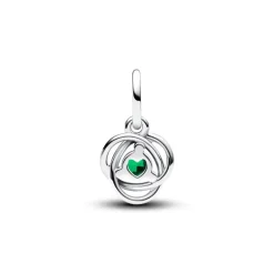 Pandora - charm Pendente Cerchio Eterno Verde Scuro Maggio