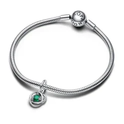 Pandora - charm Pendente Cerchio Eterno Verde Scuro Maggio
