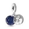 PANDORA - Charm pendente doppio Albero, luna e galassia