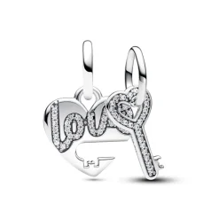 Pandora - Charm Pendente Divisibile Cuore e Chiave