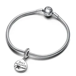 Pandora - Charm Pendente “Don’t’ Mess with Mama” da incidere
