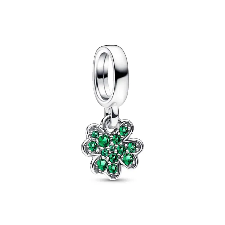 Pandora - Charm Pendente Quadrifoglio Verde Piccolo