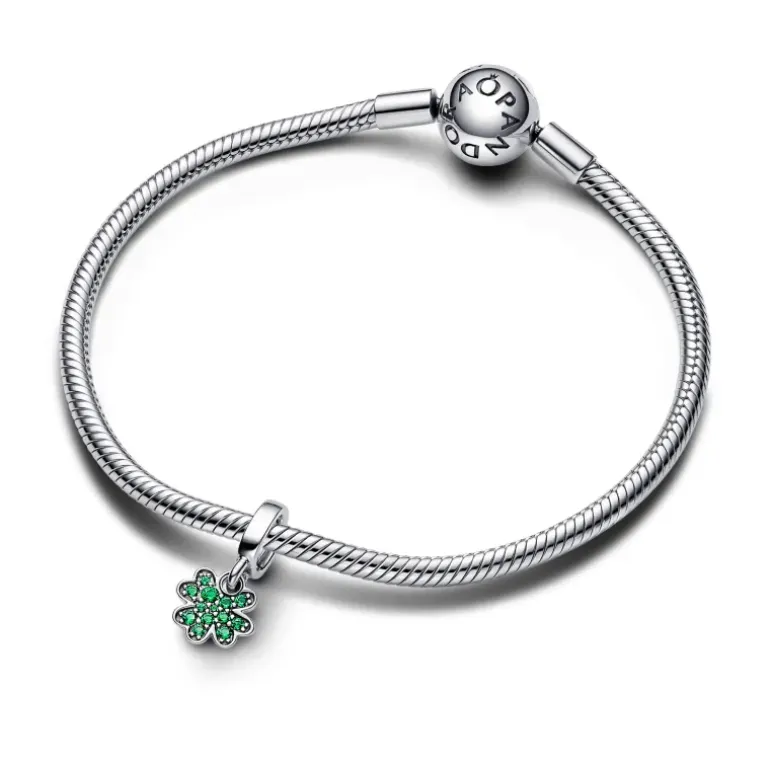Pandora - Charm Pendente Quadrifoglio Verde Piccolo