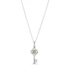 Pandora - Collana bicolore Chiave e fiore