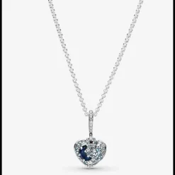 Pandora - Collana con Cuore, Stelle e Luna Blu scintillanti