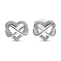 Pandora - Orecchini Cuore Infinito Pietre Luminose
