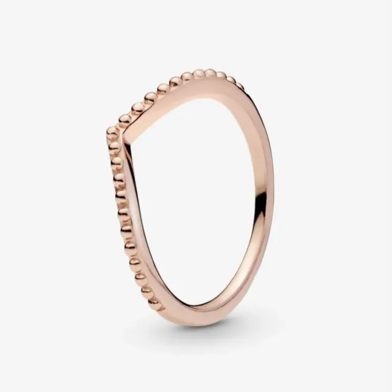 Pandora Anello chevron decorato rosè