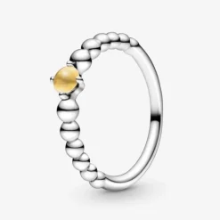 Pandora anello color miele decorato con sfere