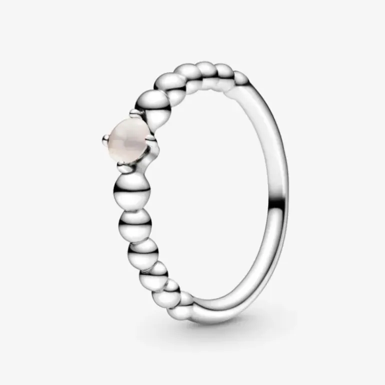 Pandora Anello rosa cipria decorato con sfere