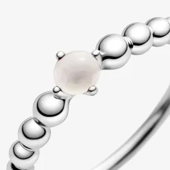 Pandora Anello rosa cipria decorato con sfere