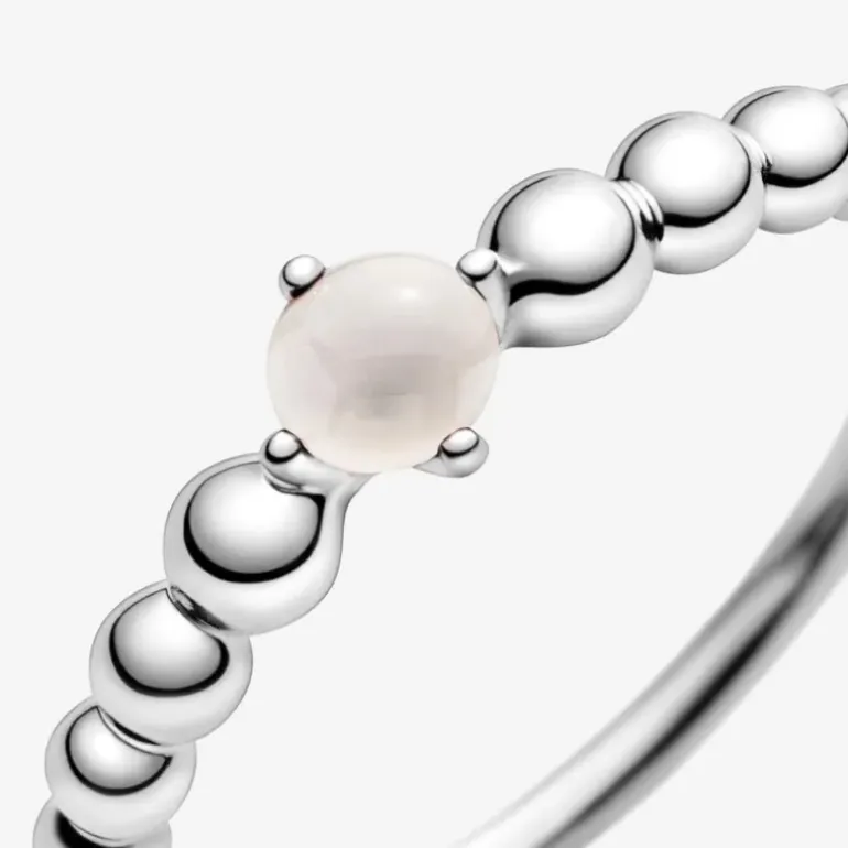 Pandora Anello rosa cipria decorato con sfere