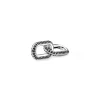 PANDORA charm Doppio Link Pietre Luminose Nere Pandora ME