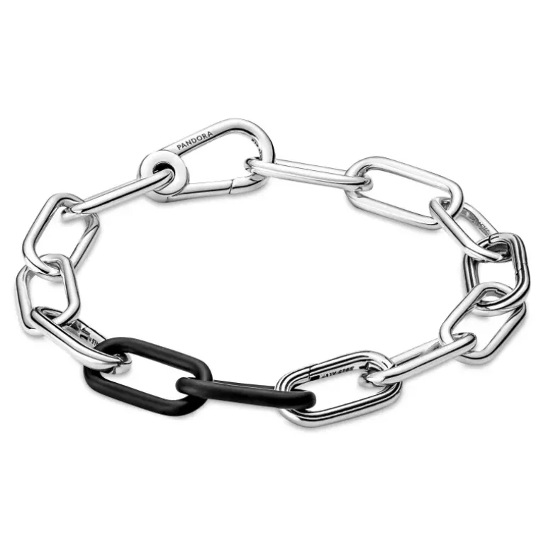 PANDORA charm Doppio Link Nero Opaco Pandora ME