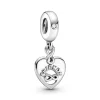 Pandora Charm pendente a cuore Amiche per sempre