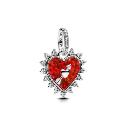 Pandora Charm Pendente Cuore Rosso con Freccia Girevole