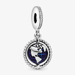 Pandora Charm pendente Globo girevole