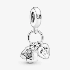 Pandora Charm pendente Scarpine e biberon bebè