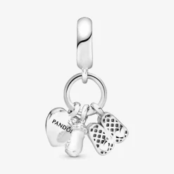 Pandora Charm pendente Scarpine e biberon bebè