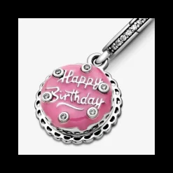 Pandora Charm pendente Torta di compleanno rosa