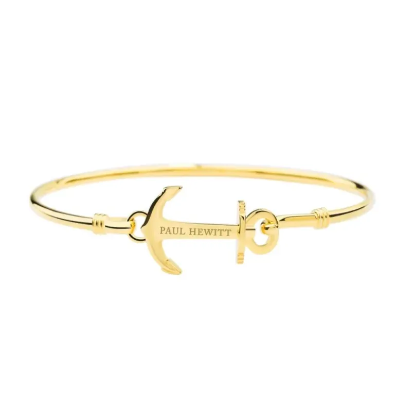 PAUL HEWITT - Bracciale Anchor cuff Golden