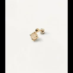 PDPaola - ORECCHINO SINGOLO KIMI QUARZO RUTILATO