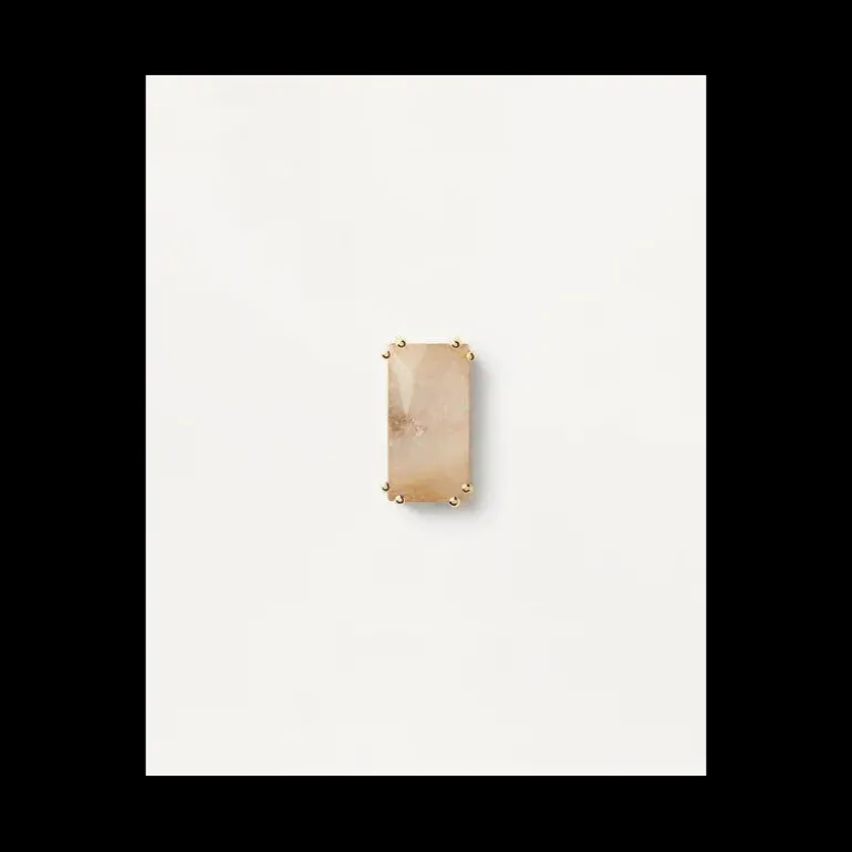 PDPAOLA - ORECCHINO SINGOLO MAIKO QUARZO RUTILATO