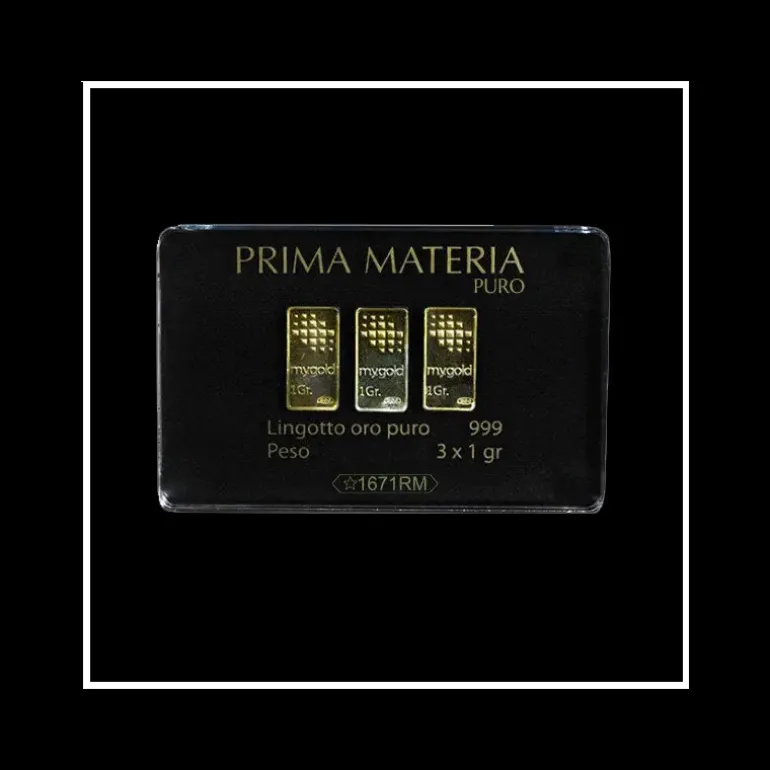 Prima Materia - Lingotti in Oro 3gr 999 in blister
