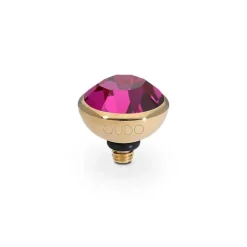 QUDO Bottone Alto 10 mm - Oro fucsia