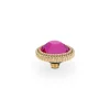 QUDO Fabero flat Top 10 mm - Gold fuchsia