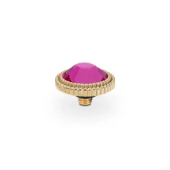 QUDO Fabero flat Top 10 mm - Gold fuchsia