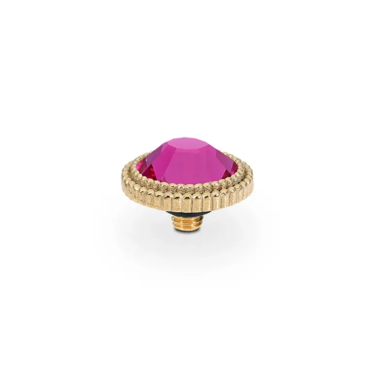 QUDO Fabero flat Top 10 mm - Gold fuchsia