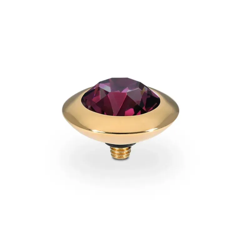 QUDO Tondo Top 13 mm - Gold ametista