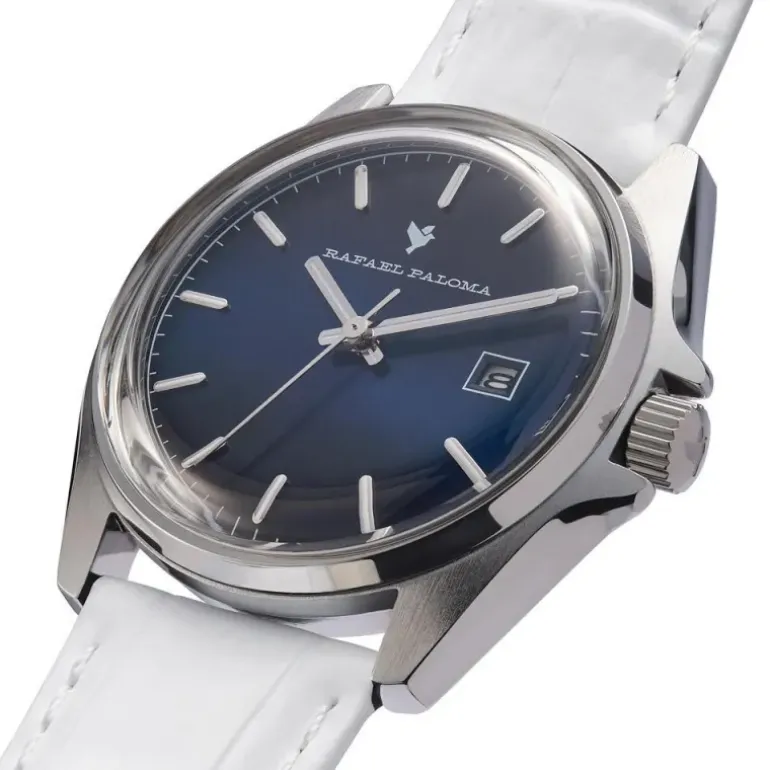 RAFAEL PALOMA OROLOGIO TENERIFE + CINTURINO BIANCO