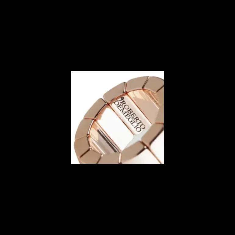 ROBERTO DEMEGLIO - ANELLO AURA DOMINO CERAMICA DORATA E BLU LUCIDA