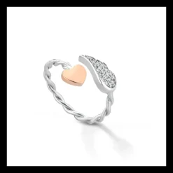 ROBERTO GIANNOTTI - ANELLO CON CUORE E ALA