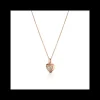 Roberto Giannotti - COLLANA CON CUORE IN ORO ROSA E DIAMANTI BROWN