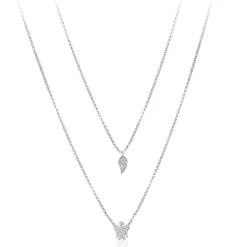 ROBERTO GIANNOTTI - COLLANA CON ANGELO ALA E ZIRCONI