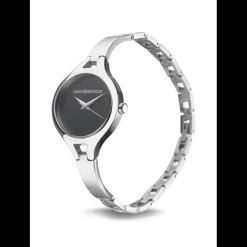 Roccobarocco Orologio e Bracciale Kit Donna Fine Design Acciaio Argento