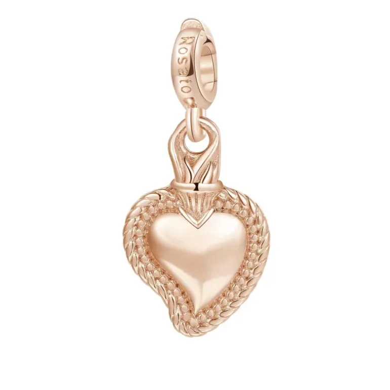 ROSATO - PENDENTE STORIE CUORE SACRO