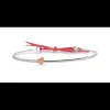 Rubinia Gioielli - Bracciale Filodamore in Argento 925 e Cuore Piccolo in Oro Rosa 9kt
