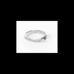 Rubinia Gioielli - anello Filodellavita con Solitario 7 fili in Oro Bianco 18 kt con Diamante da 0.08 ct