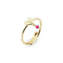 RUE DES MILLE - ANELLO LINE CUORE E PUNTO LUCE