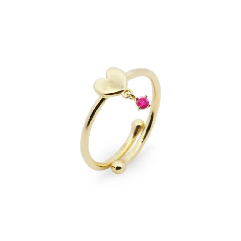 RUE DES MILLE - ANELLO LINE CUORE E PUNTO LUCE