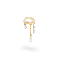 RUE DES MILLE - ORECCHINO HELIX PIERCING GOCCIA CASTONE STELLA