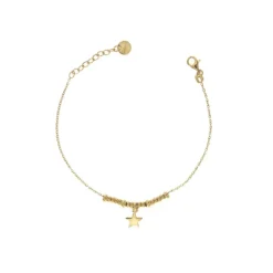 RUE DES MILLE - Bracciale micro anelli con soggetto a stella